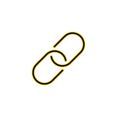 Link icon vector for web and mobile app. Hyperlink chain sign and symbol