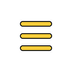 Obraz premium Menu Icon vector for web and mobile app. web menu sign and symbol. hamburger menu symbol
