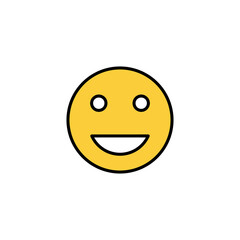 smile icon vector for web and mobile app. smile emoticon icon. feedback sign and symbol