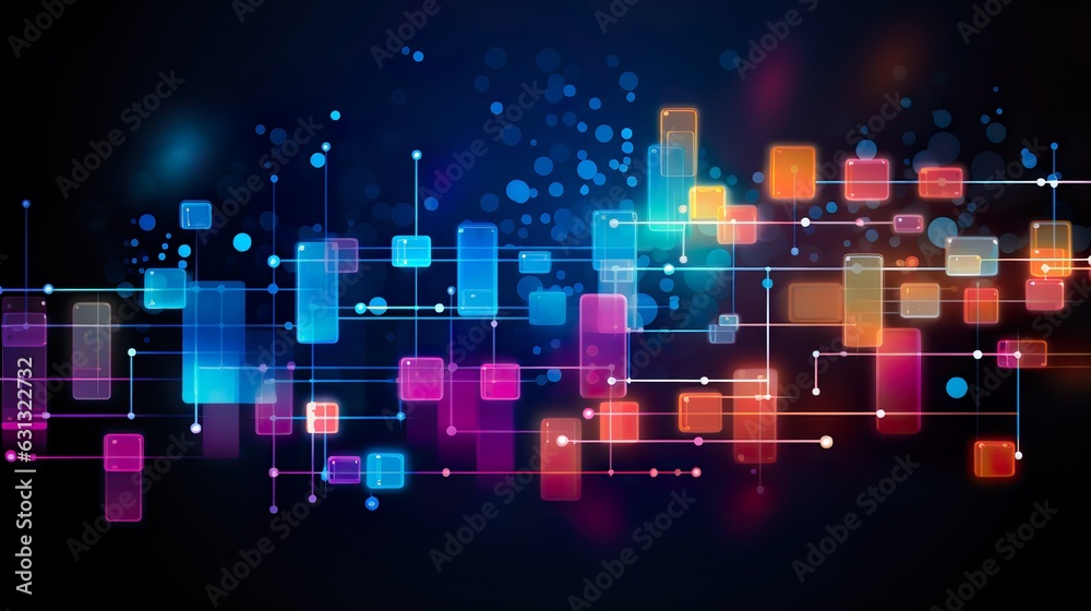 Canvas Prints abstract communication technology for internet business. global world network and telecommunication
