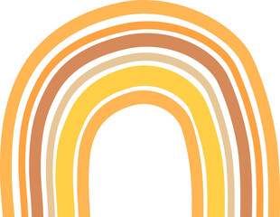 Obraz premium Simple Illustration of a Scandinavian Rainbow