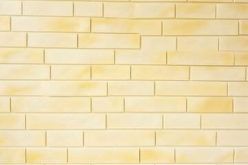 Obraz premium Generative AI : Beautiful brick wall in bright yellow tone for background and decoration