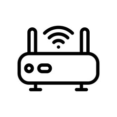Fototapeta premium router line icon