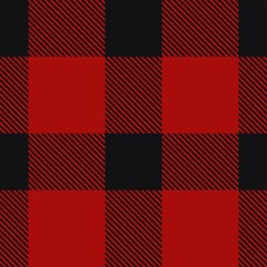Tartan seamless pattern, red and black can be used in fashion decoration design. Bedding, curtains, tablecloths