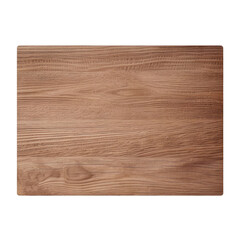wooden board isolated on transparent background cutout