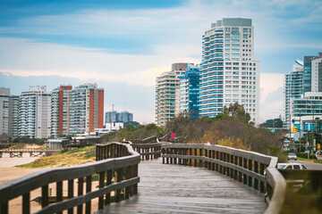 Naklejka premium Playa Mansa en Punta del Este