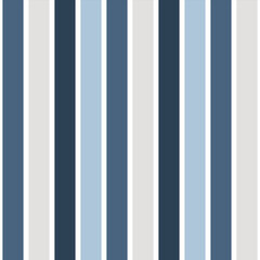 Vertical Stripes Seamless Pattern. Blue  lines abstract vector background