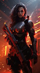 Valorant Soldier Concept Character. FPS Gameplay scenario.	
