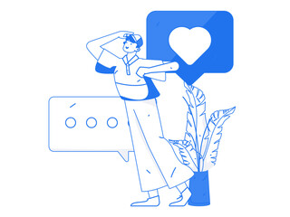 Business People Flat Vector Concept Operation Hand Drawn Illustration
