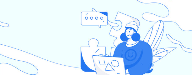 Business People Flat Vector Concept Operation Hand Drawn Illustration
