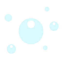 bubbles on blue