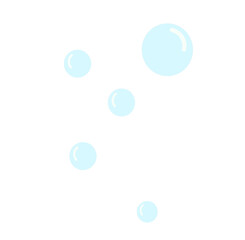 bubbles on blue