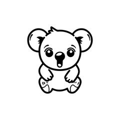 cute koala vector illustration