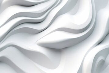 Obraz premium Soft Modern Wave Light Gray and White abstract background. generative ai