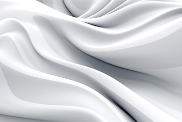 Soft Modern Wave Light Gray and White abstract background. generative ai