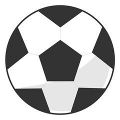 サッカーボールのシンプルなイラスト