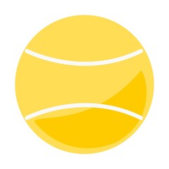 テニスボールのシンプルなイラスト