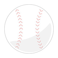 野球のボールのシンプルなイラスト