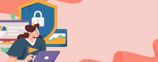 Business People Flat Vector Concept Operation Hand Drawn Illustration
