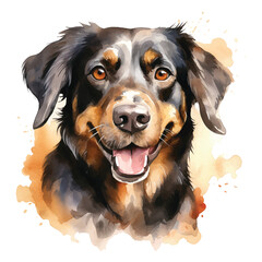 Sweet Pet Art Featuring a White Background