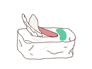 ウェットシートのイラスト素材