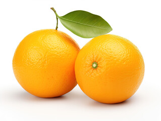 Orange isolated in white background
