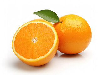 Orange isolated in white background