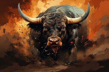 Bull Charging Matador in Dramatic Showdown