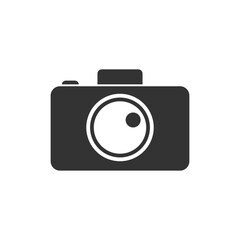 camera photography icon symbol image vector. Illustration of multimedia photographic lens grapich design image.