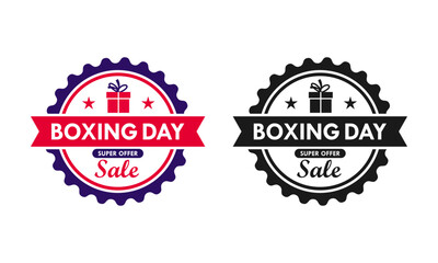 Boxing day sale design template illustration
