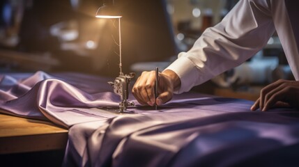 tailor working on a garment generative ai