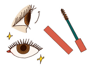 まつげのイラスト素材