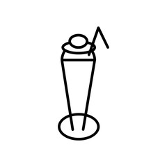 ice cream line icon