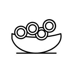 spaghetti line icon