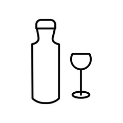 wine line icon