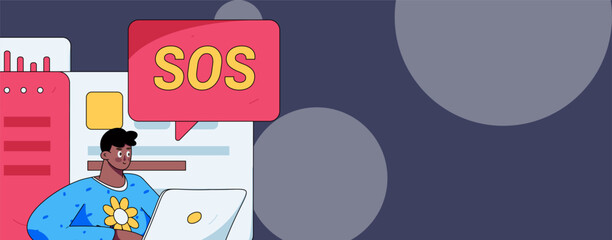 Business People Flat Vector Concept Operation Hand Drawn Illustration
