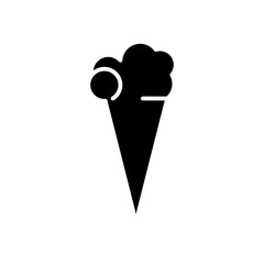 ice cream glyph icon