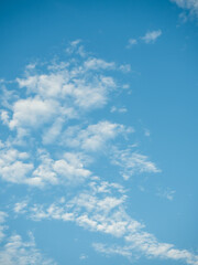 cloudy blue sky in sunny day