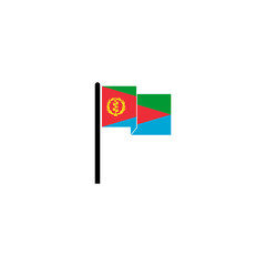 Eritrea flags icon set, Eritrea independence day icon set vector sign symbol