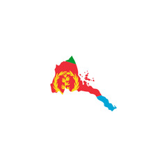 Eritrea flags icon set, Eritrea independence day icon set vector sign symbol