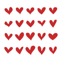 Vector hand drawn doodle heart icon
