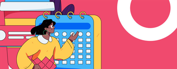 Business People Flat Vector Concept Operation Hand Drawn Illustration
