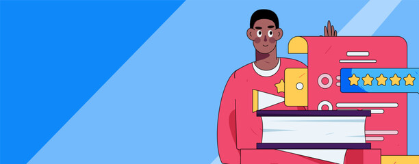 Business People Flat Vector Concept Operation Hand Drawn Illustration
