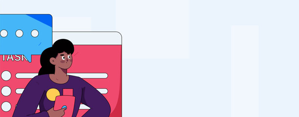 Business People Flat Vector Concept Operation Hand Drawn Illustration
