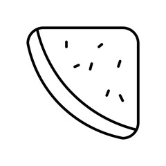 watermelon line icon