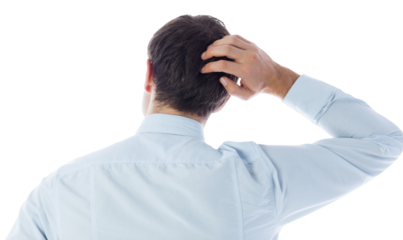 Digital png photo of caucasian businessman on transparent background