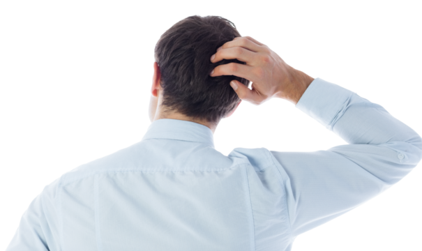 Digital png photo of caucasian businessman on transparent background