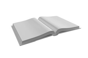 Digital png illustration of opened book on transparent background
