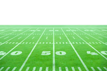 Digital png illustration of american football court on transparent background