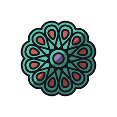 Digital png illustration of abstract shape on transparent background